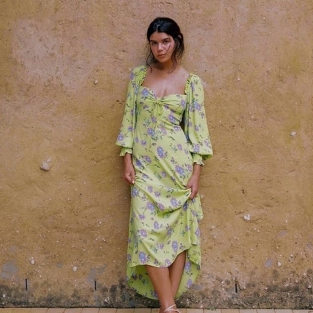 Faithfull The Brand Mathilde Midi Dress